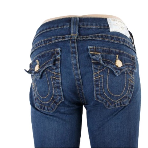 True Religion Misty Skinny Woman's Denim Jeans Flap Pocket USA Size 27 - Picture 4 of 9